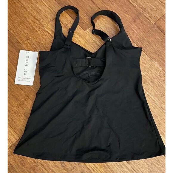 NWT Athleta Bondi Bra Cup Tankini Black Size 36 B/C Classic Swim Beach Pool $74 - Picture 4 of 4